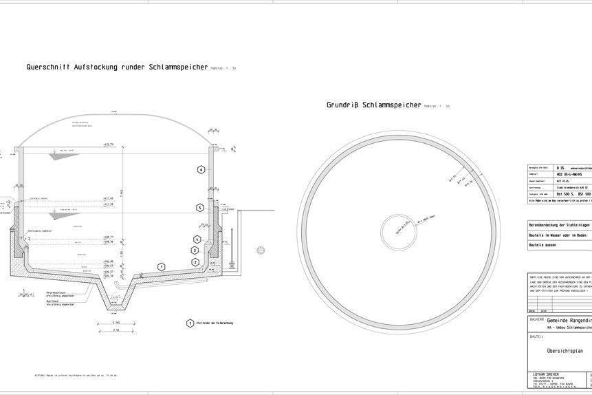 Aufstockung Schlammbehälter - Kläranlage Rangendingen