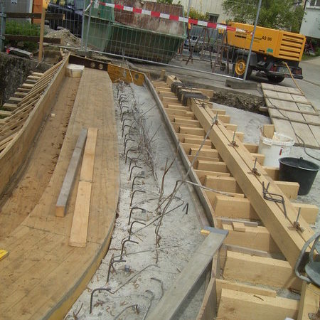 Gemeinde Jungingen: Brücke über die Starzel, Bahnhofstraße / Unterdorfstraße